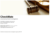 Tablet Screenshot of checkmatesearches.com